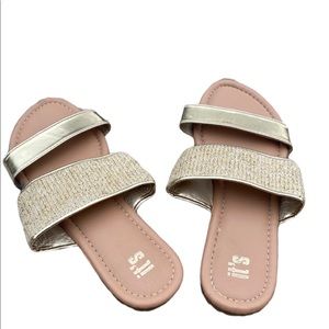 It’s Gold Slip On Sandals
